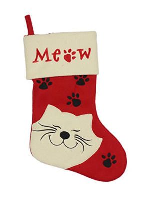 cat christmas stocking