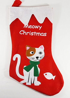 cat christmas stocking