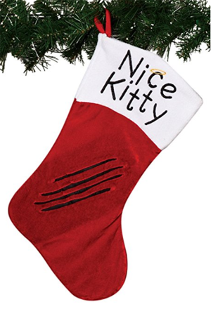 cat christmas stocking