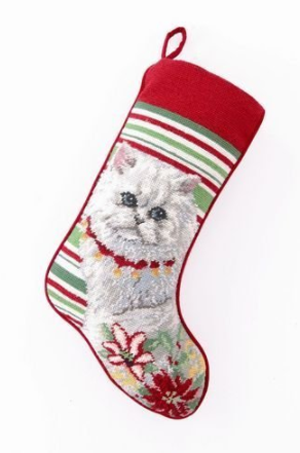 cat christmas stocking