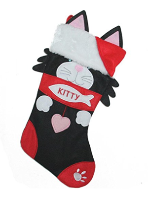 cat christmas stocking