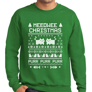 cat christmas sweatshirts men