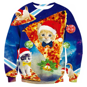 cat christmas sweatshirts men