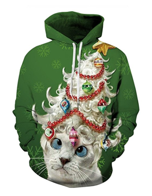 cat christmas sweatshirts men