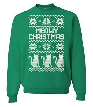 cat christmas sweatshirts men