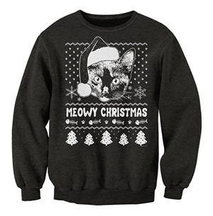 cat christmas sweatshirts men