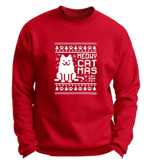 cat christmas sweatshirts men
