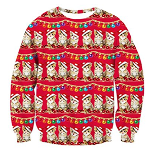 cat christmas sweatshirts men