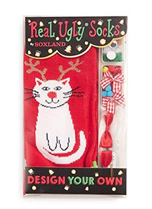 christmas cat socks women