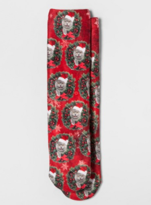 christmas cat socks women
