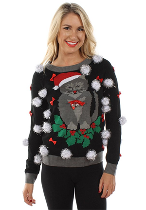 Cat Christmas Sweaters For Women Who Love Kitties! – Meow As Fluff