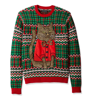 Blizzard Bay Mens Men/'s Ugly Christmas Sweater Cat