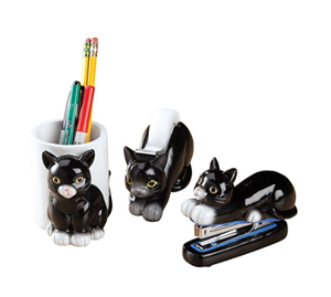 cat themed desk accessories