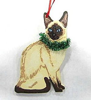 wood cat ornaments