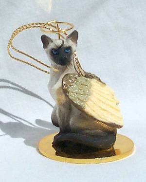 christmas cat memorial ornament