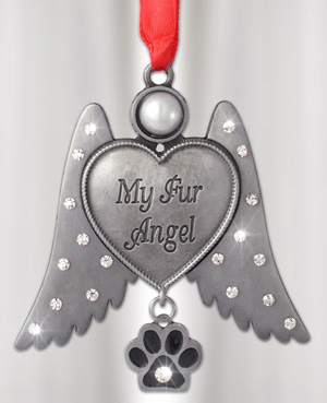 christmas cat memorial ornament
