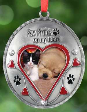 christmas cat memorial ornament