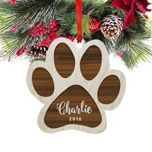 wooden cat christmas ornaments
