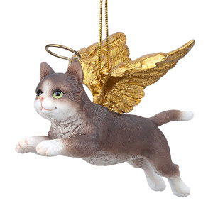 christmas cat memorial ornament