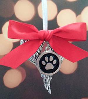 christmas cat memorial ornament