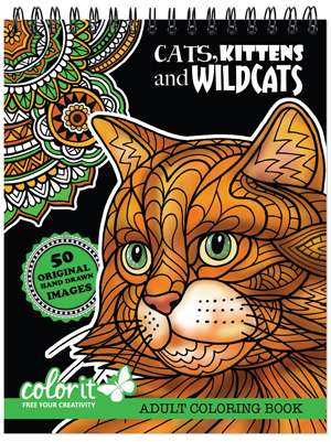 cat adult coloring books