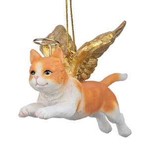 christmas cat memorial ornament