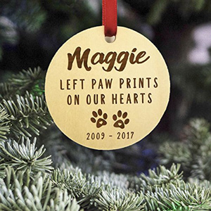 wooden cat christmas ornaments