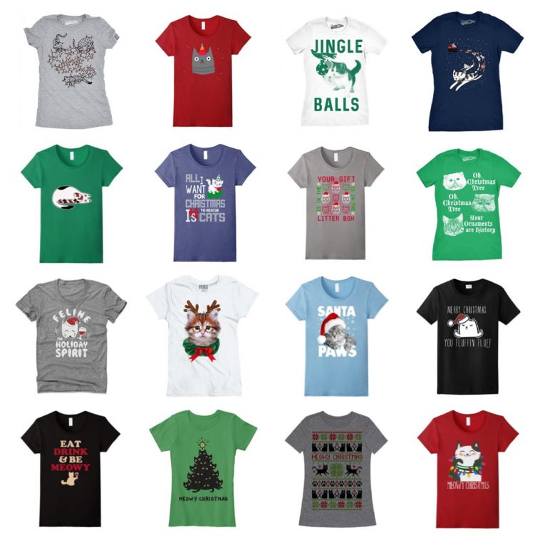 christmas cat shirts walmart