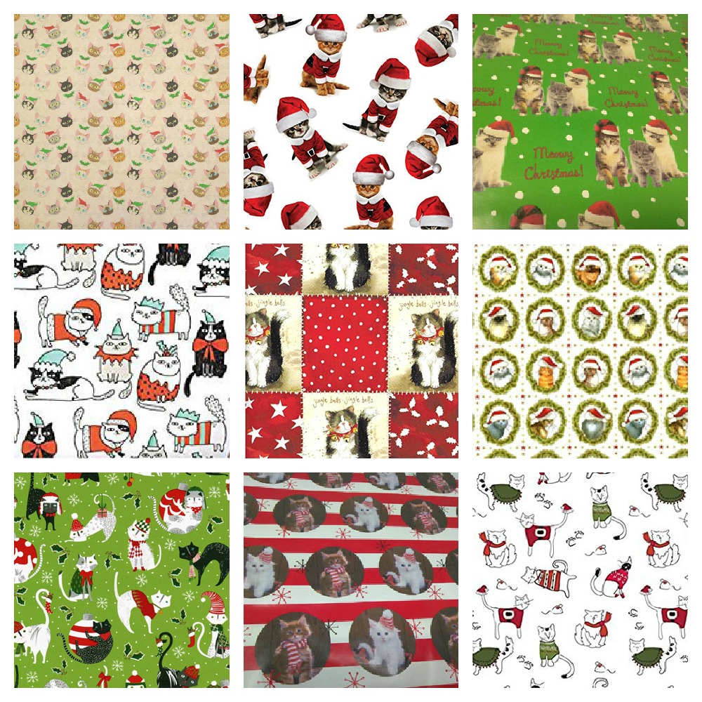 Kitty Christmas Wrapping Paper For Cat Lovers! Meow As Fluff