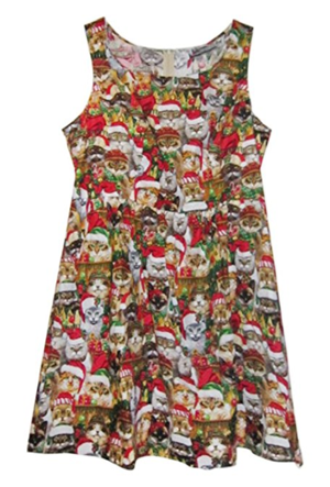 christmas cat dresss women