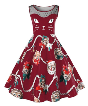 Christmas cat outlet dress