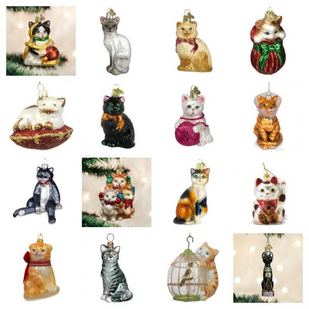 leonardo cat ornaments