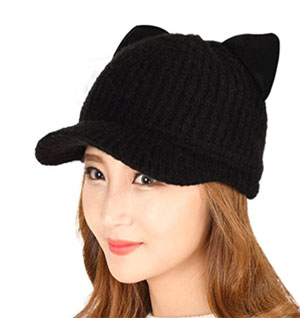 winter cat hat women