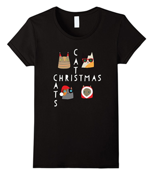 christmas cat tee shirts