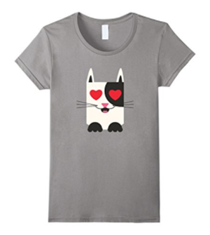 valentines day tshirt women cats