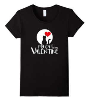 valentines day tshirt women cats