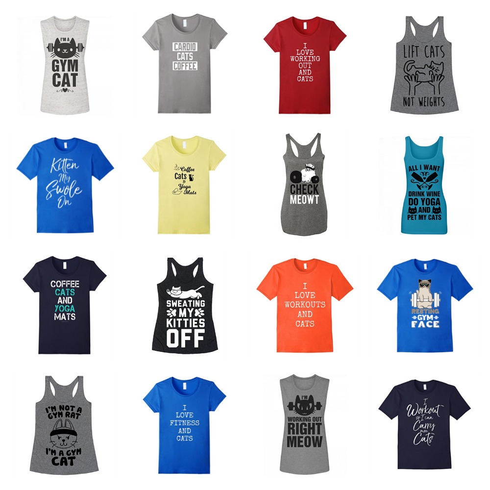 gym cat shirt