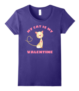 valentines day tshirt women cats
