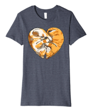 valentines day tshirt women cats