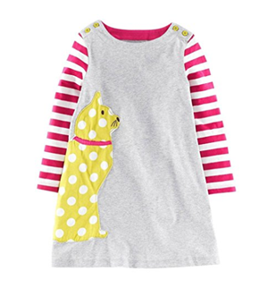 cute cat dress long sleeve girls toddlers