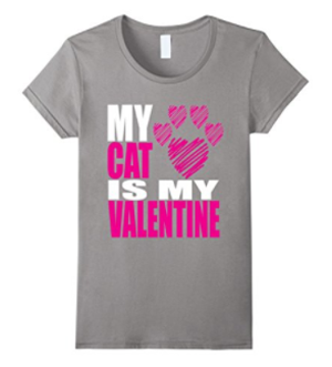 valentines day tshirt women cats