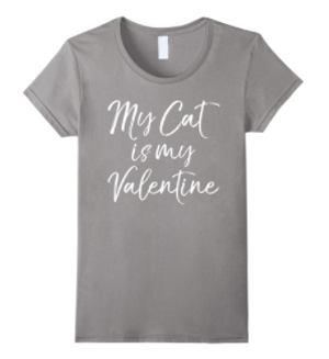 valentines day tshirt women cats