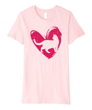 valentines day tshirt women cats