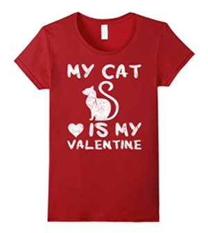 valentines day tshirt women cats
