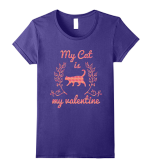 valentines day tshirt women cats