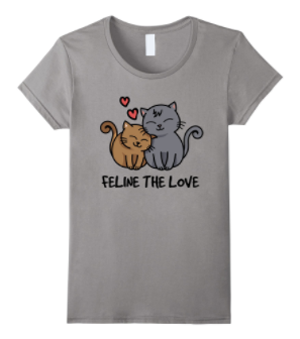 valentines day tshirt women cats