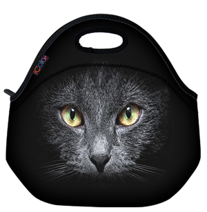 black cat lunch bag