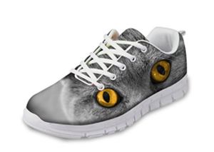 shoes with cat faces on them