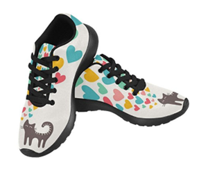shoes with cat faces on them