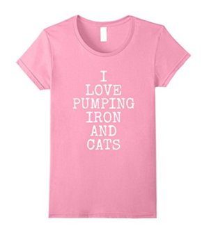 gym working out exercise cat tshirts tank tops